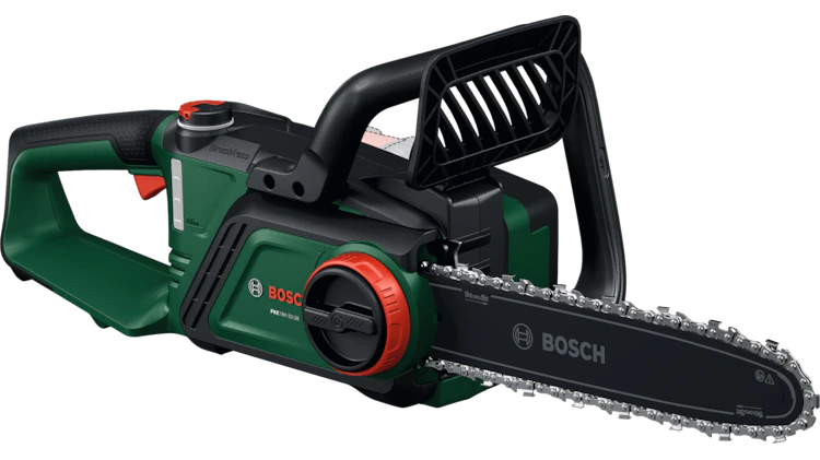 Bosch Green cordless chainsaw PKE18V-30-28 + 4 Ah battery