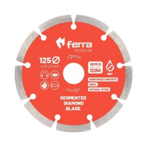 Ferra segmented diamond cutting disc for dry cutting 125 mm