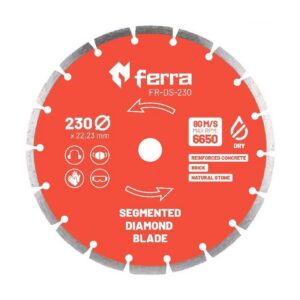 Ferra segmented diamond blade for dry cutting 230 mm