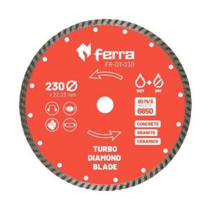 Ferra Turbo diamond blade for dry and wet cutting 230 mm