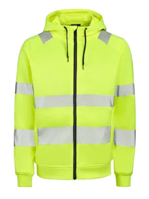 GESTO Essential G237 Hi-Vis full-zip hoodie, yellow