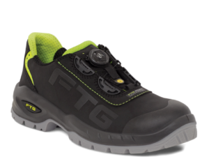 FTG CONCORDE BOA safety shoes S3 SRC ESD, black/lime green