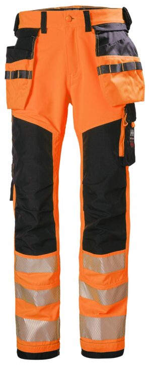 Helly Hansen ICU HI-VIS Class 2 Trousers with Holster Pockets, Orange