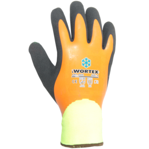 Wortex waterproof winter gloves with double latex coating and lining