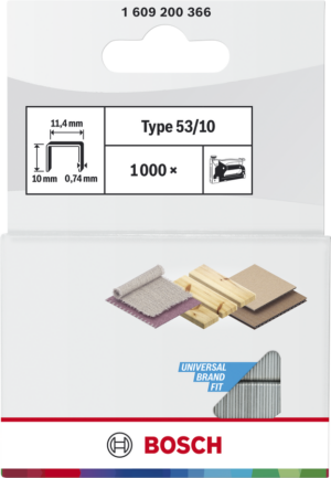 Staples 53/10 mm (1000 pcs/pack) Bosch