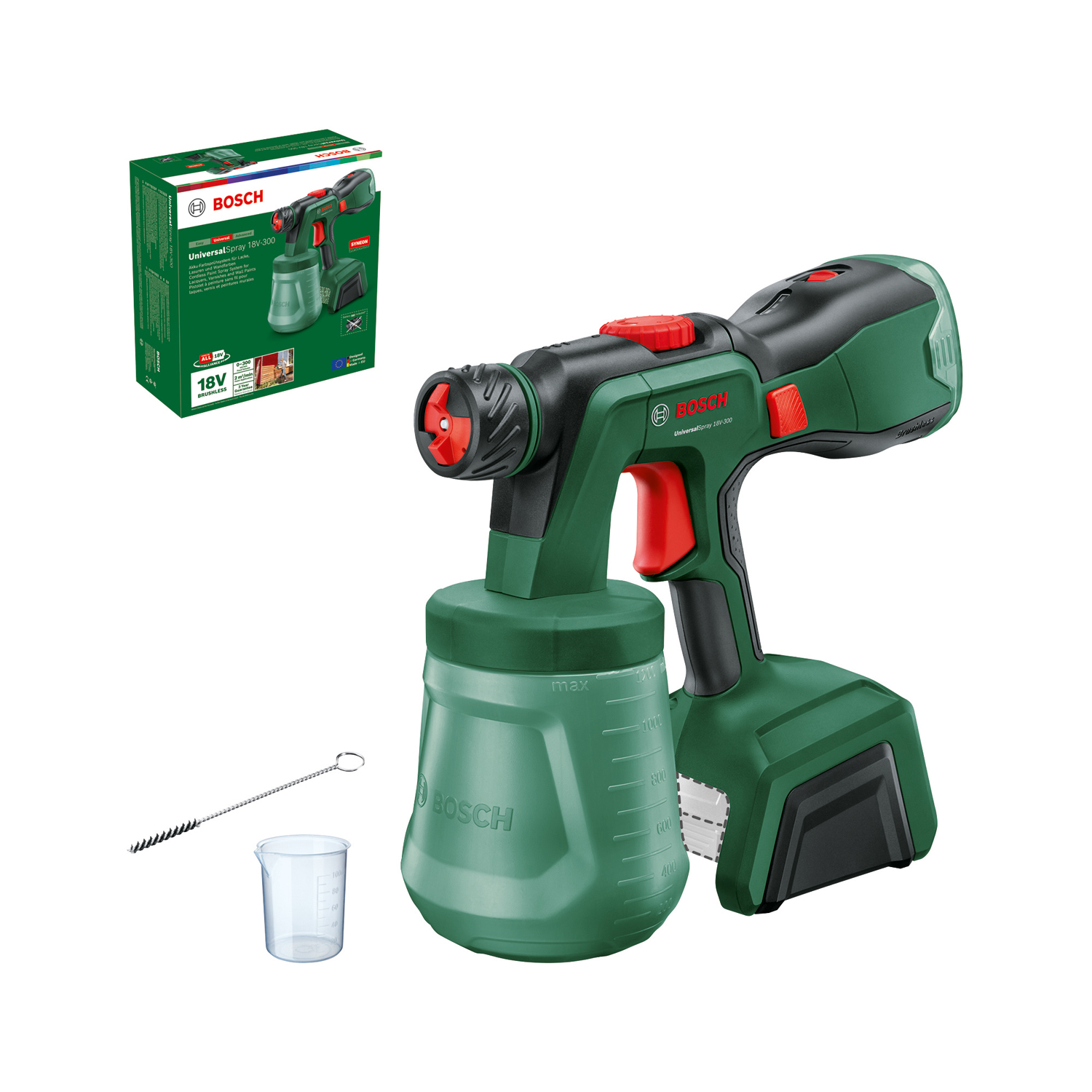 Paint Spray System Bosch Green UniversalSpray18V-300, SOLO