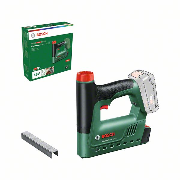 Cordless Tacker Bosch Green UniversalTacker18V-14solo Aku-