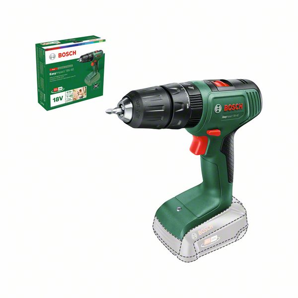 Cordless Impact Drill Bosch Green EasyImpact 18V-40, SOLO