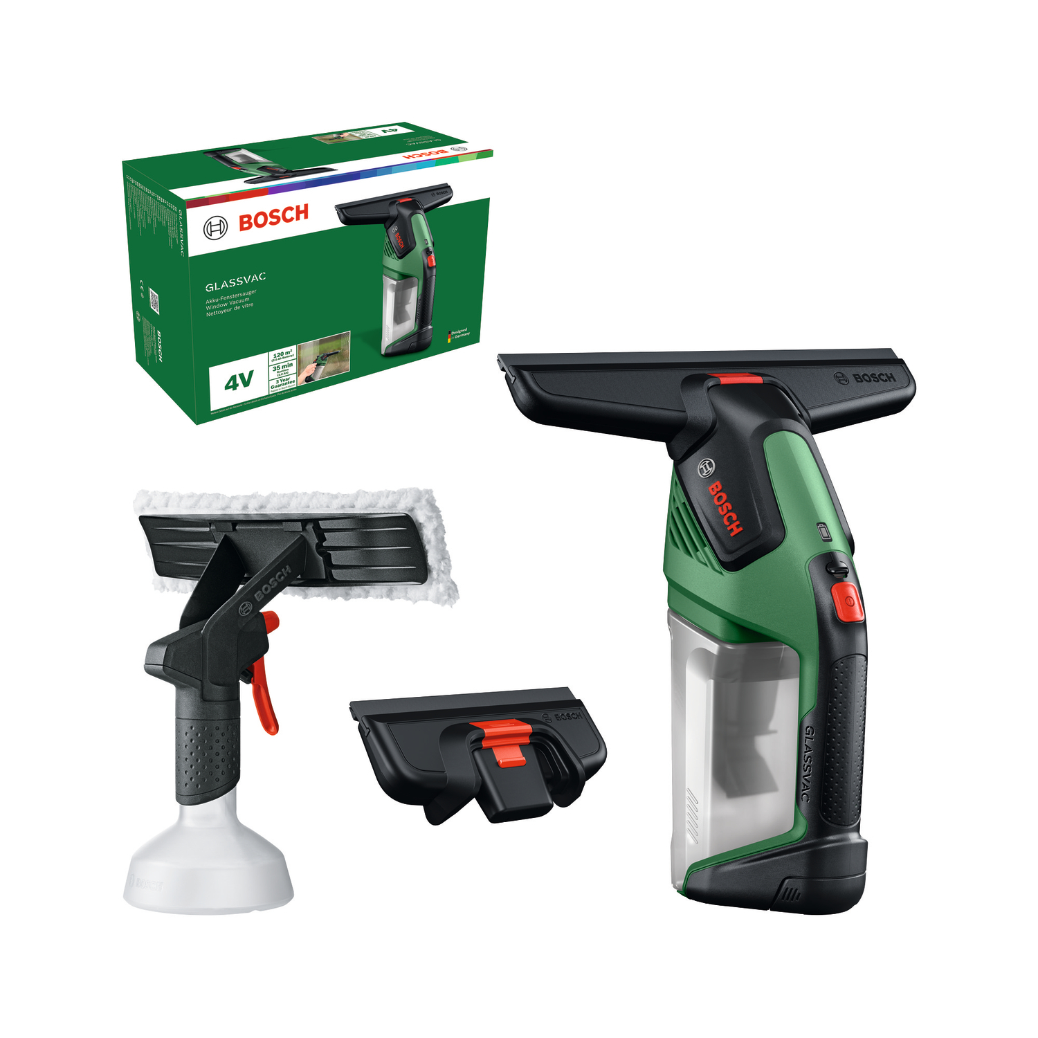 Set Bosch Green GLASSVAC 4V