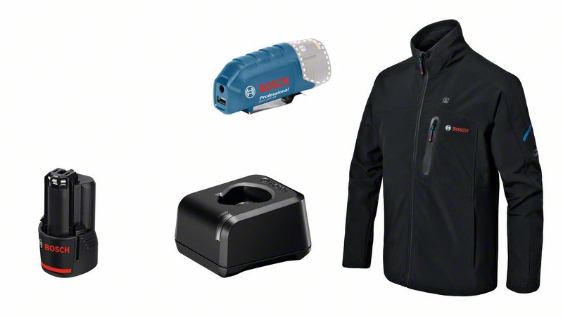 Heated jacket Bosch GHJ 12 18V 2XL KIT GAA GAL12V-20, 1x2.0Ah