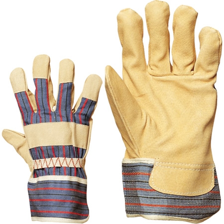 Leather-fabric work gloves Eurotechnique 110I/V