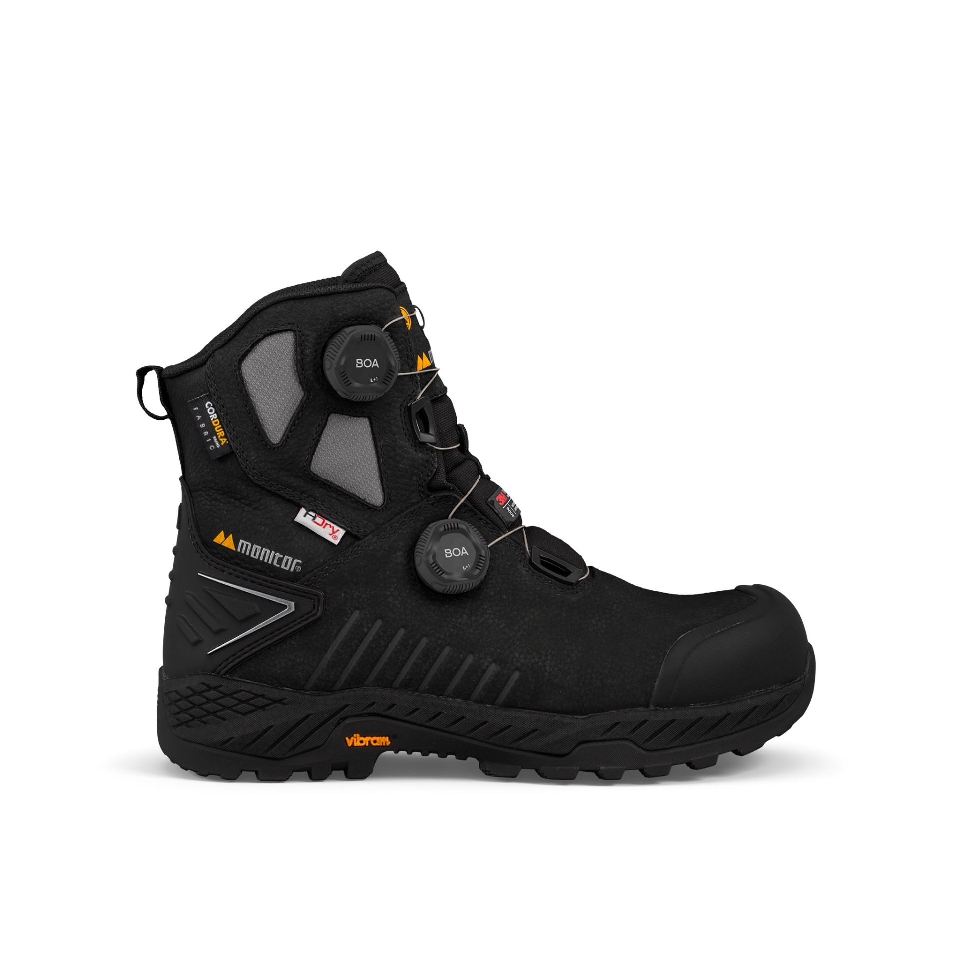 Winter Safety Boots Monitor Arctic Mid, S7S, waterproof, Black