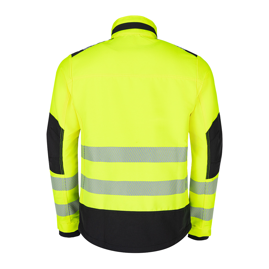 Hi-vis stretch work jacket Bennon Erebos, yellow/black - Image 2