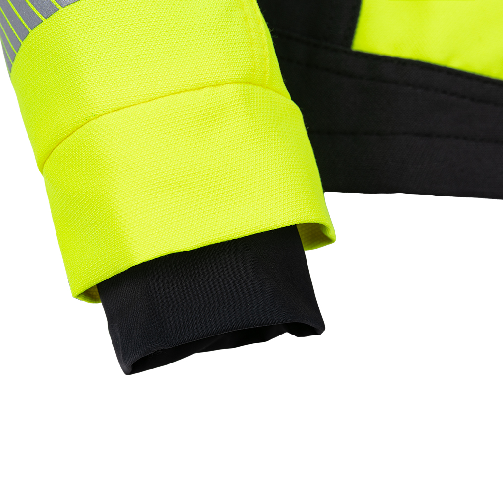 Hi-vis stretch work jacket Bennon Erebos, yellow/black - Image 4