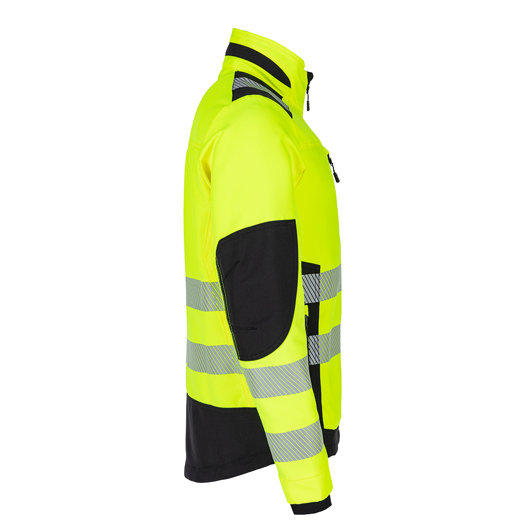 Hi-vis stretch work jacket Bennon Erebos, yellow/black - Image 3