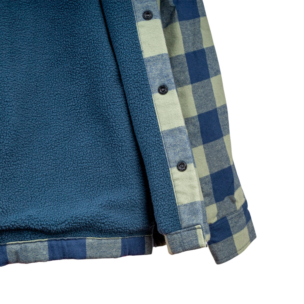 Lined flannel shirt Bennon Pippo Warm, green/blue - Image 4