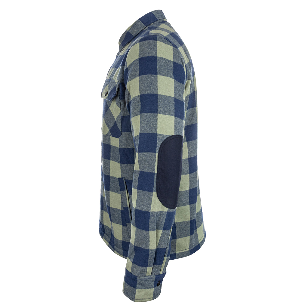 Lined flannel shirt Bennon Pippo Warm, green/blue - Image 3