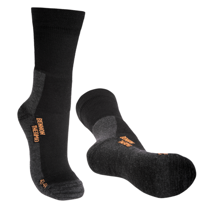 Merino wool work socks Bennon, black
