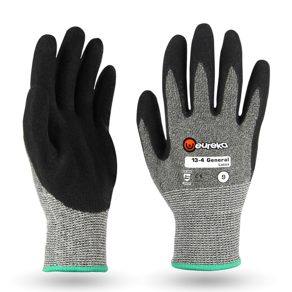 Latex-coated work gloves Eureka 13-4 General, cut resistance F