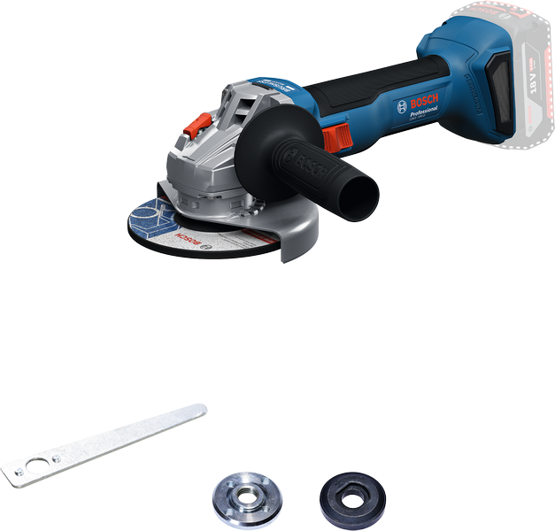 Cordless Angle Grinder Bosch GWS 18V-8, Carton, SOLO