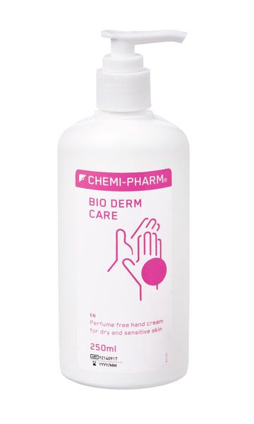 Hand cream Bio-Derm Care 250ml 2,000 pcs 4.90 9.80 with pump, moisturizing, odorless