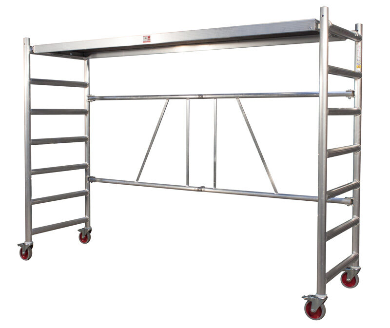 Jumbo painting hanger aluminum hinged frame on wheels 250SK 250x74x180 cm