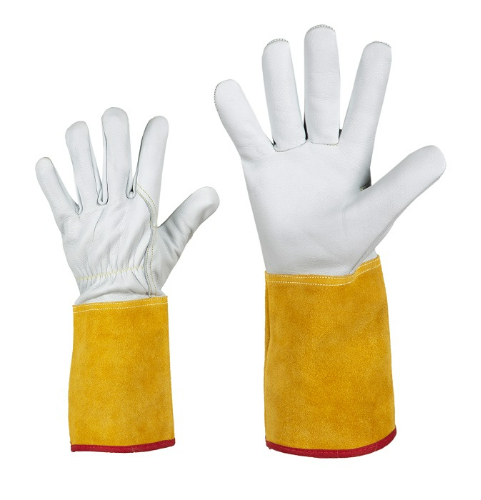 Long sleeve goatskin welding gloves