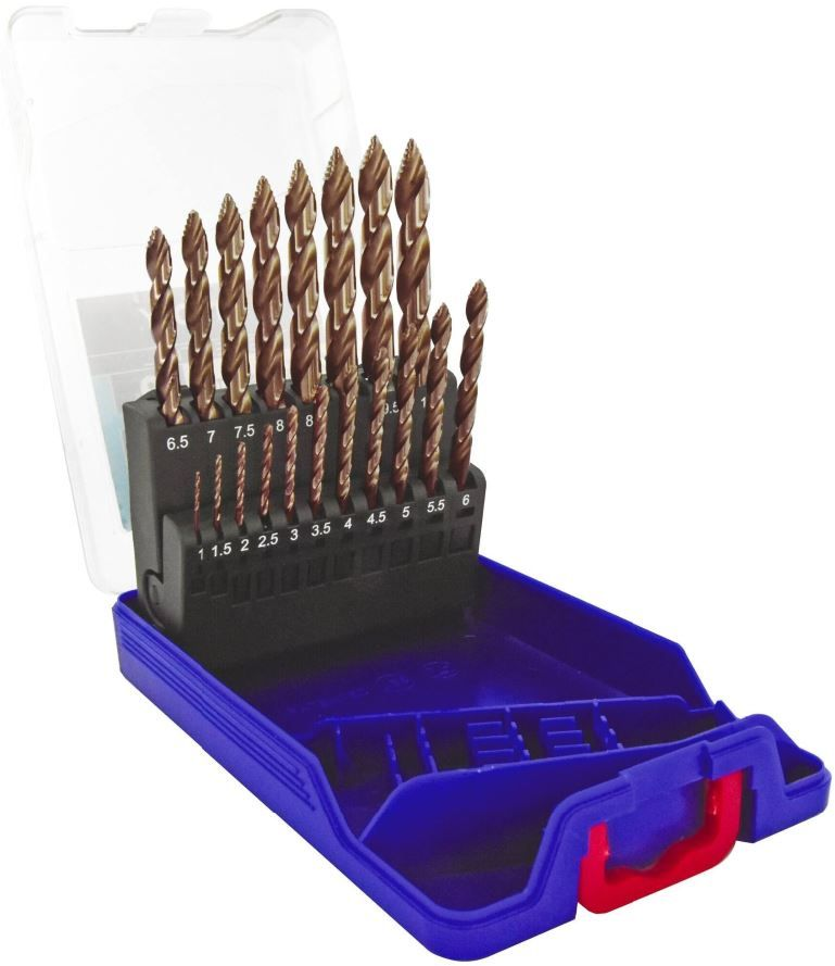 Tivoli HSS Smart Point Ti2CN Fusio 19 partial drill set Ø1-10 mm