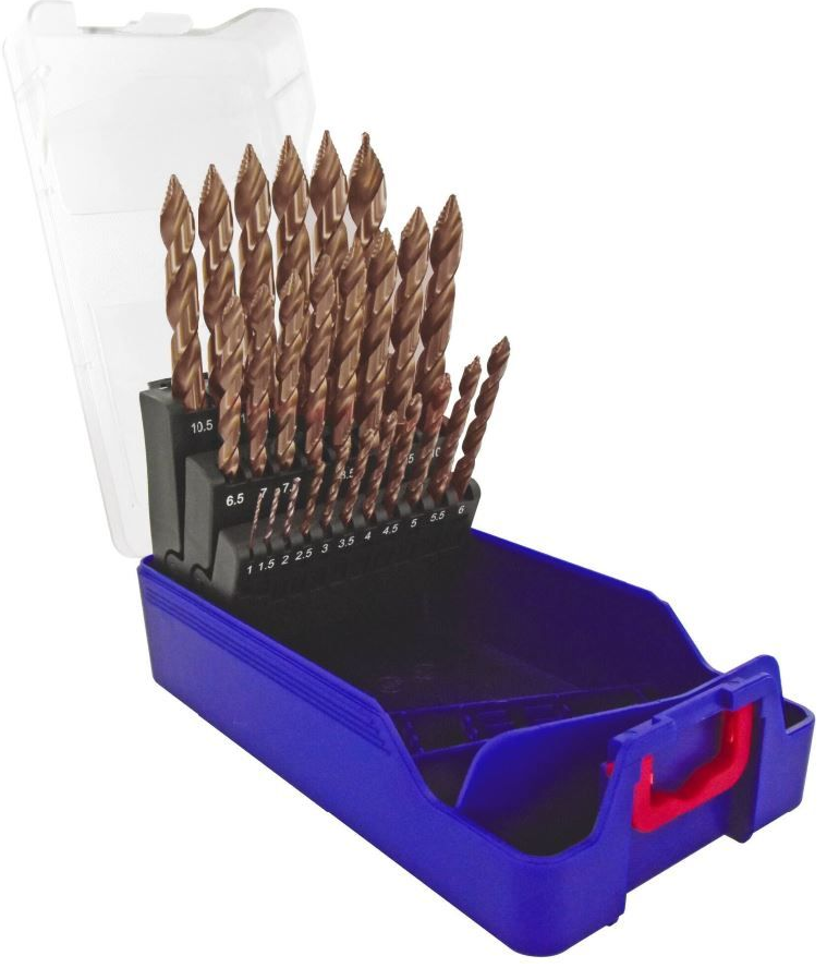 Tivoli HSS Smart Point Ti2CN Fusio 25 partial drill set Ø1-13 mm