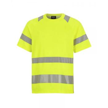 HIVIS yellow t-shirt with Gesto reflectors, EN20471 at 3