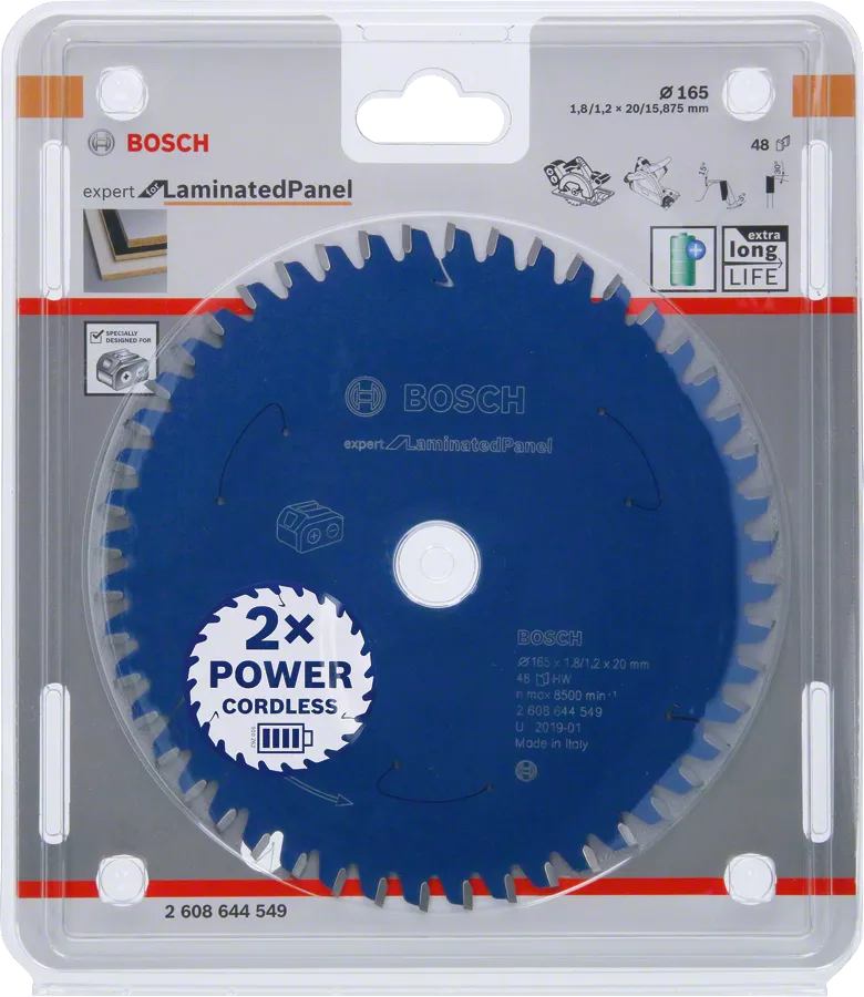 Bosch saw blade Expert for Laminate 165x20x1.8/1.2 48 teeth