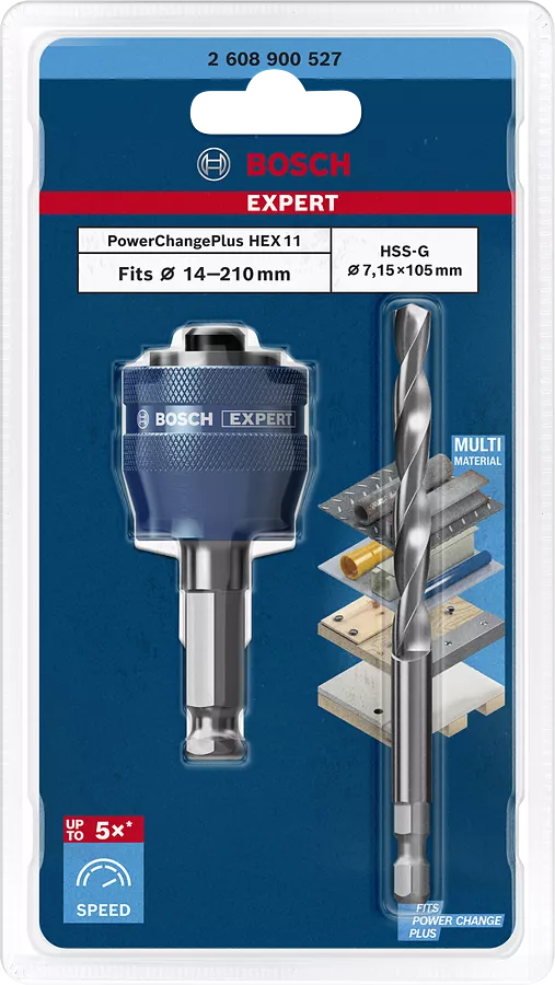 Bosch Expert augusae kiiradapter juhtpuuriga HSS-G 7,15x105mm (1tk)