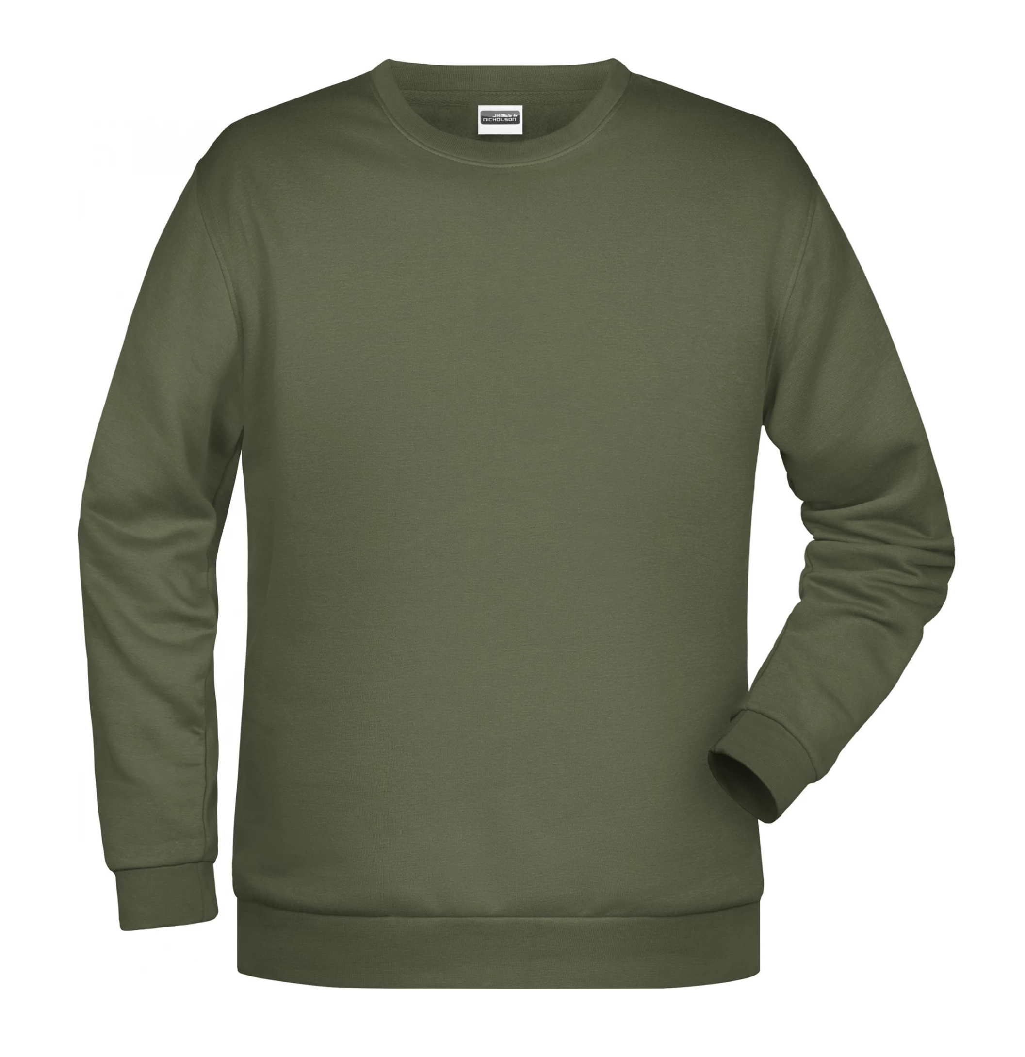 James & Nickolson Crew Neck Sweater Olive Green (Christmas)