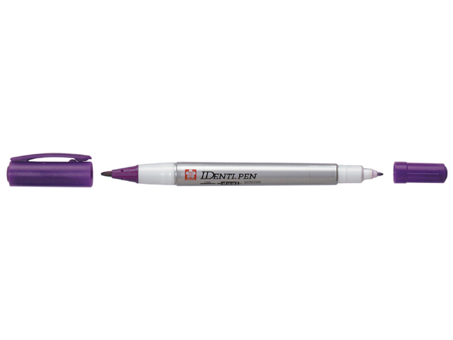Marker Identi-Pen, 2-ended 0.4 and 1.0mm D, purple