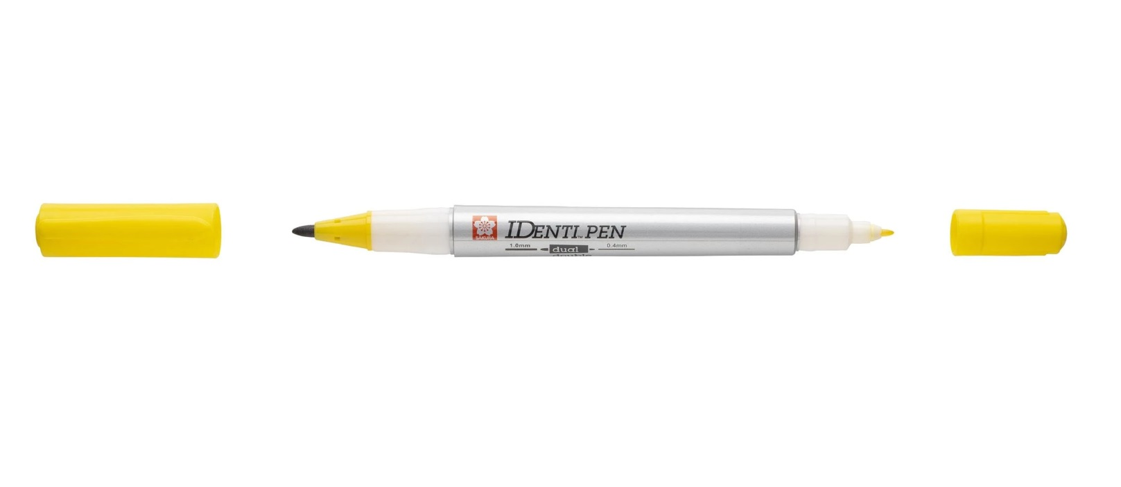 Marker Identi-Pen, 2-ended, 0.4mm and 1.0mm D, yellow