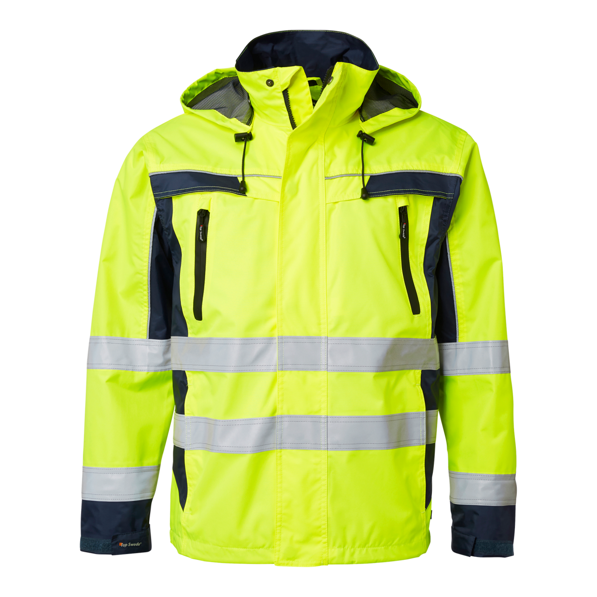 Top Swede Winslow HIVIS breathable, waterproof and windproof shell jacket