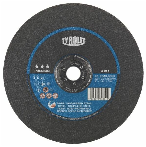Tyrolit 2in1 metal cutting and grinding disc *** 230x4.0 x22.2 A30Q-BFX