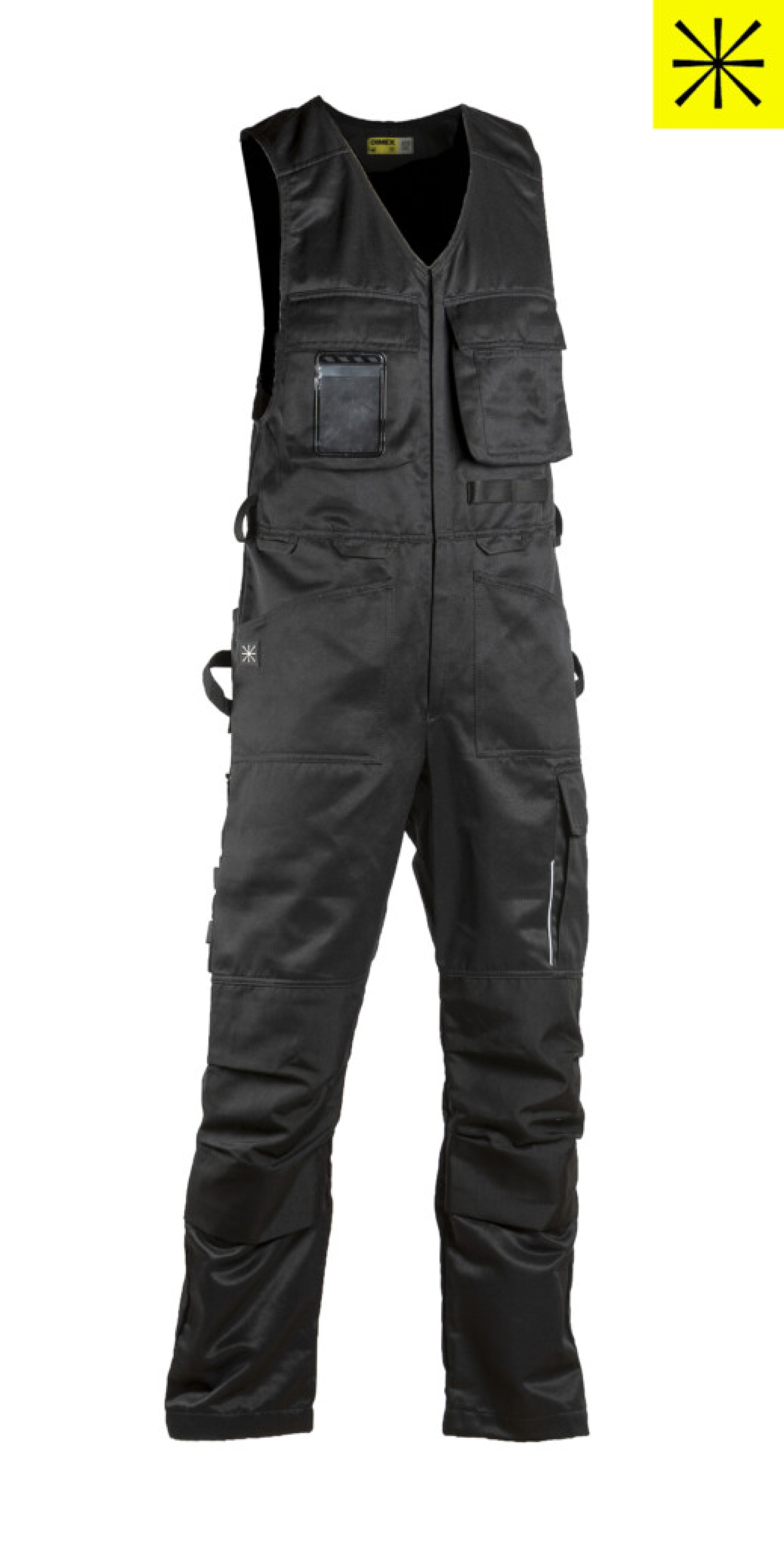 Dimex waistcoat-half overalls black