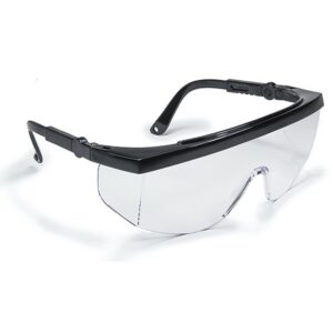 Lux Optical Gamma transparent safety glasses with side protection