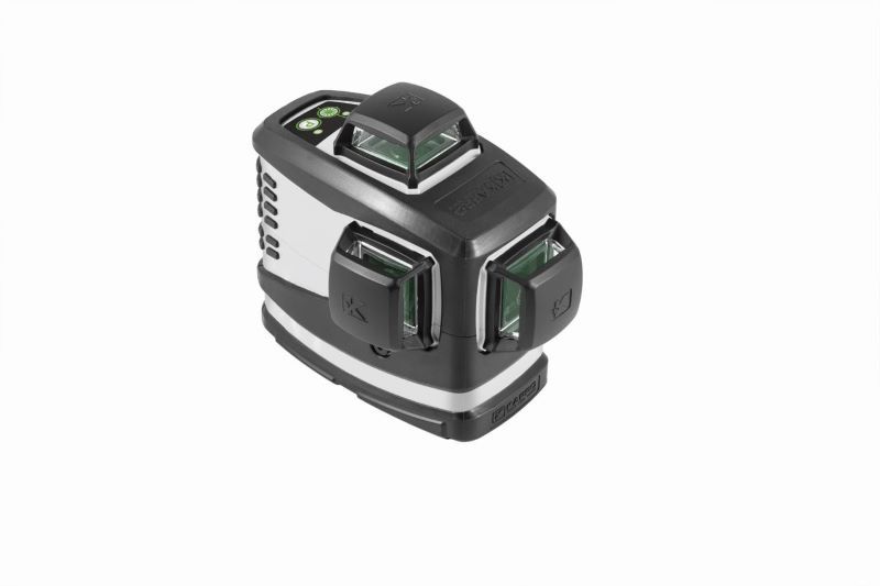 Kapro 3D PRO cross line laser with green beam, IP65