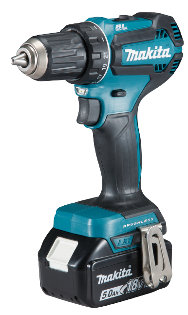 Komplekt Akutrell Makita DDF485RTJ + 2x 18V 5.0Ah akud ja akulaadija DC18RC
