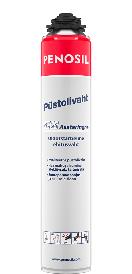 Penosil light yellow year-round gun foam -10 degrees, 750 ml