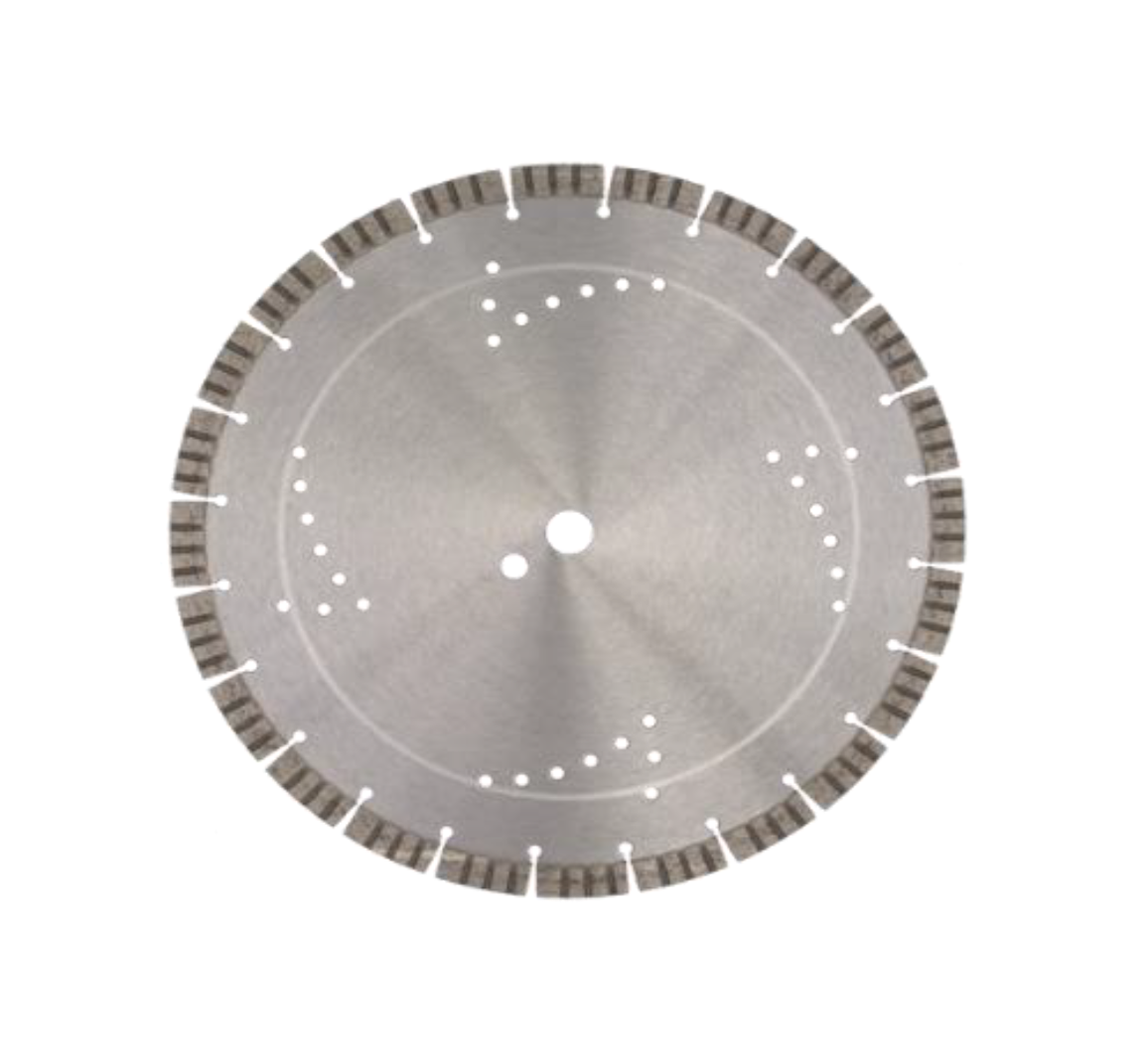 LEO diamond cutting disc, B25 for concrete 350x25.4, 24 turbo segments 3.6x15 mm