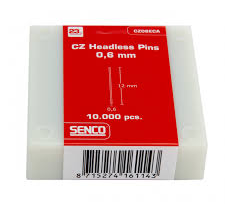 Senco finishing nail 0.6mm x 12mm clear 0° (box of 10,000 pcs.)