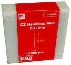 Senco finishing nail 0.6mm x 15mm clear 0° (box of 10,000 pcs.)