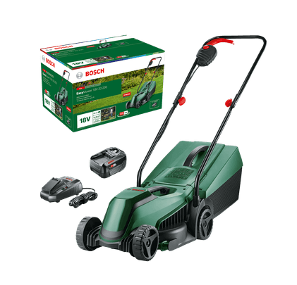 Cordless lawn mower Bosch Green EasyMower 18V-32-200 m² 4.0 Ah battery + charger