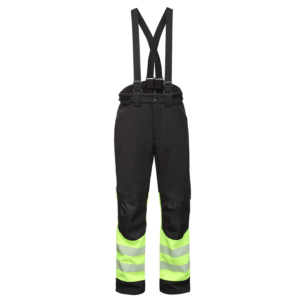 Atlanta HIVIS winter pants with braces yellow/black class 1
