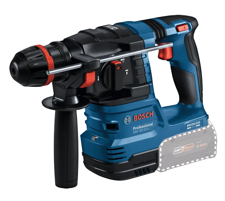 3in1 padruniga akupurvasar Bosch GBH 18V-22 X SOLO [0611924102]