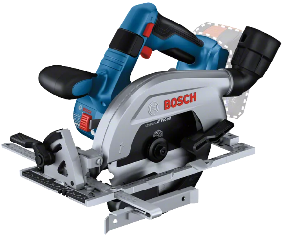 Cordless circular saw Bosch GKS 18V-57-2 L (disk on the left) Solo