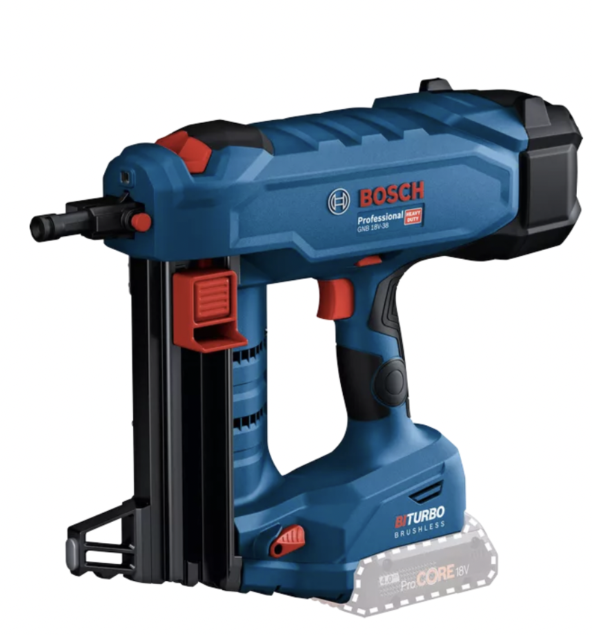 Cordless concrete nailer for plasterboard Bosch GNB 18V-38 Solo 0 ° 13-38 mm